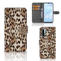 Huawei P30 Pro | Telefoonhoesje | Met pasjeshouder | Leopard