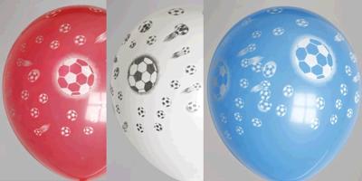 Globos 50 ballonnen voetbal NIET ONLINE