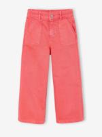 Wijd uitlopende broek voor meisjes medium Morpho koraal