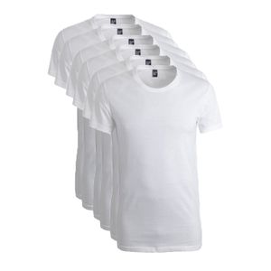 Alan Red 6-pack t-shirts james grote ronde hals wit