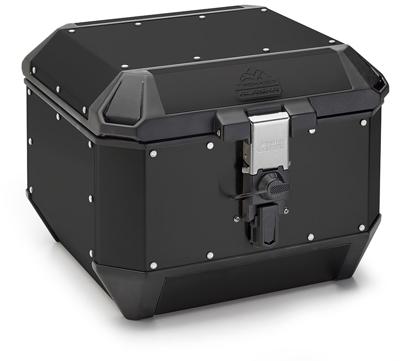 GIVI ALA44 Trekker Alaska Monokey Topkoffer, Topkoffers en zijkoffers voor de moto, Zwart Aluminium