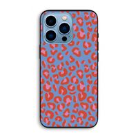 Leopard blue: iPhone 13 Pro Biologisch afbreekbaar hoesje