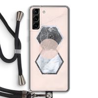 Creatieve toets: Samsung Galaxy S21 Plus Transparant Hoesje met koord