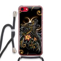 Huilende Wolf: iPhone SE 2020 Transparant Hoesje met koord