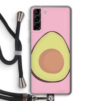 Avocado: Samsung Galaxy S21 Plus Transparant Hoesje met koord