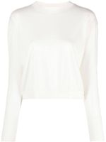 Herno fine-knit virgin wool jumper - Blanc