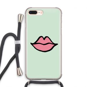 Kusje: iPhone 8 Plus Transparant Hoesje met koord