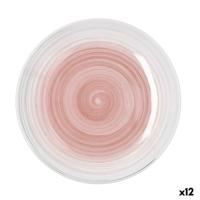 Eetbord Quid Velvet Roze Keramisch Ø 27 cm (12 Stuks)