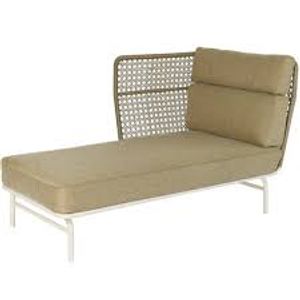 Jane chaise longue rechts camel - Max&Luuk