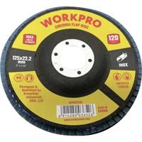 WorkPro WP407559 Lamellenschuurschijf Diameter 125 mm Boordiameter 22.2 mm 10 stuk(s)