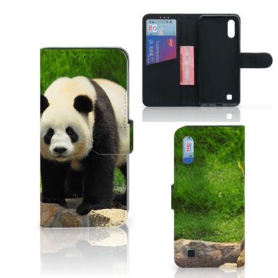 Samsung Galaxy M10 | Telefoonhoesje | Met pasjeshouder | Panda