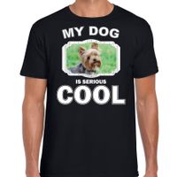 Honden liefhebber shirt Yorkshire terrier my dog is serious cool zwart voor heren 2XL  -
