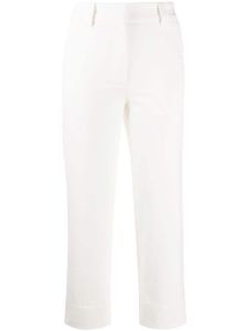 Moncler pantalon crop en coton - Blanc