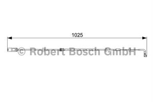 Waarschuwingscontact, remvoering-/blokslijtage achter AP819