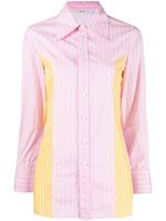 Céline Pre-Owned chemise colour block à rayures pre-owned - Rose - thumbnail