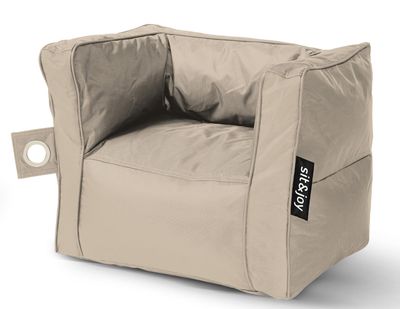 Kinder zitzak stoel Primo Beige - Weerbestendig - Wit / Ecru - Sit&Joy