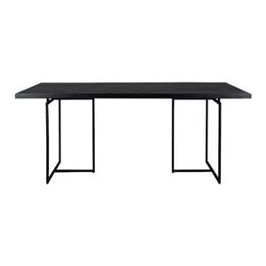 "Dutchbone Class Eettafel Visgraat - 180 x 90 cm - Zwart "