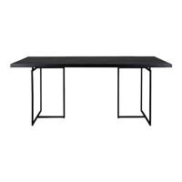 "Dutchbone Class Eettafel Visgraat - 180 x 90 cm - Zwart "