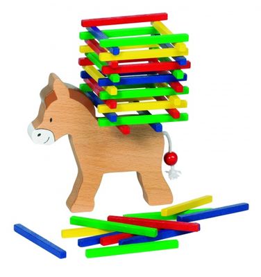 Goki evenwichtsspel balancerende ezel 12 cm Goki evenwichtsspel balancerende ezel 12 cm