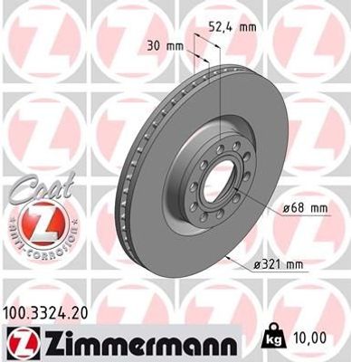 Remschijf Coat Z 100332420