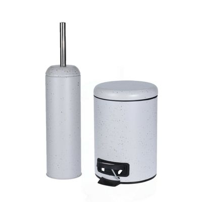 Excellent Houseware - Badkamer set - Pedaalemmer en toiletborstel