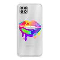 Lip Palette: Samsung Galaxy A22 4G Transparant Hoesje