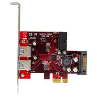StarTech.com 4-poorts PCI Express USB 3.0 kaart 2 extern, 2 intern SATA-voeding - thumbnail