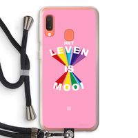 Het Leven Is Mooi: Samsung Galaxy A20e Transparant Hoesje met koord