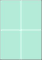 Lichtblauwe A4 etiketten 105 x 148 mm 100 vel huismerk