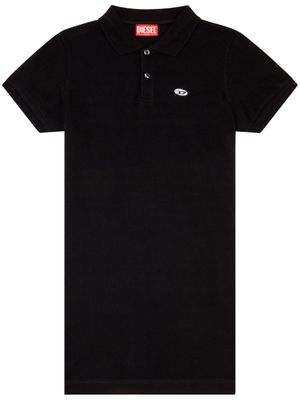 Diesel robe-polo D-Tenny-Doval-Pj à logo appliqué - Noir
