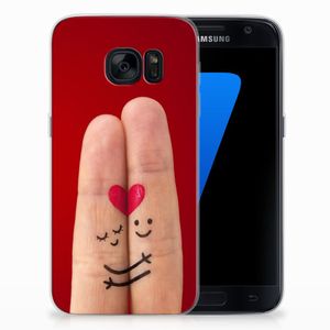 Samsung Galaxy S7 Silicone Back Cover Liefde - Origineel Romantisch Cadeau