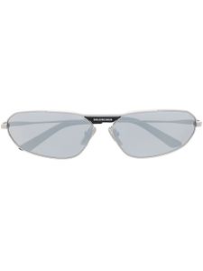 Balenciaga Eyewear lunettes de soleil à monture ovale - Argent