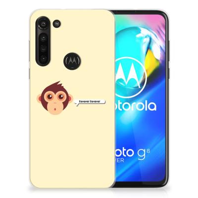 Motorola Moto G8 Power Telefoonhoesje met Naam Monkey Motorola Moto G8 Power Telefoonhoesje met Naam Monkey
