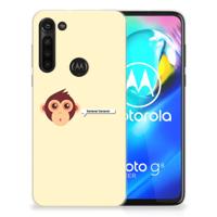 Motorola Moto G8 Power Telefoonhoesje met Naam Monkey