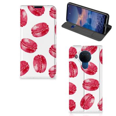 Nokia 5.4 | Flip Style Cover | Pink Macarons