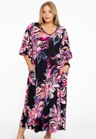 Yoek Jurk swing GAIA | Zwart | Maat 50/52
