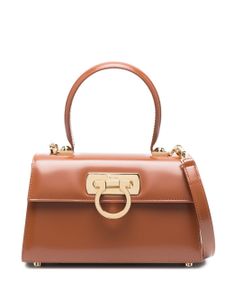 Ferragamo sac à bandoulière Iconic - Marron