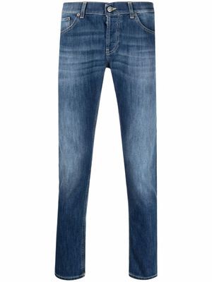 DONDUP jean droit à teinture foncée - Bleu