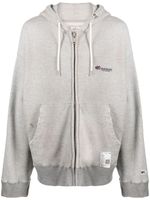 Maison MIHARA YASUHIRO hoodie en coton à logo brodé - Gris