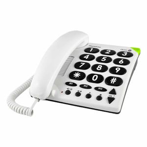 PhoneEasy Seniorentelefoon met grote toetsen voor eenvoudig gebruik - 3 directe oproep toetsen voor familie | Doro