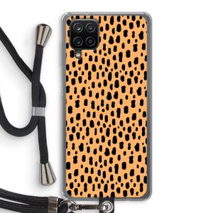 Panter: Samsung Galaxy A12 Transparant Hoesje met koord