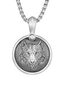 David Yurman pendentif loup en argent sterling - Gris