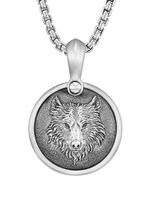 David Yurman pendentif loup en argent sterling - Gris