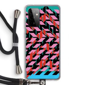 Skew Blush 2: Samsung Galaxy A72 5G Transparant Hoesje met koord