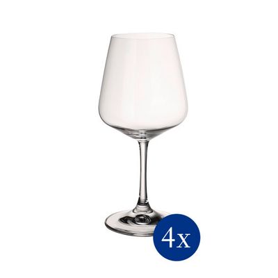 VILLEROY & BOCH - Ovid - Rode Wijnglas Set 4-delig