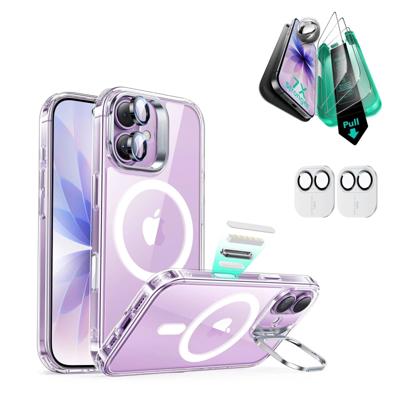 iPhone 17 Bundle Classic Hybrid Magnetic Case (Camera Control, Stash Stand) and Armorite Screen Protector - Clear iPhone 17 Bundle Classic Hybrid Magnetic Case (Camera Control, Stash Stand) and Armorite Screen Protector - Clear