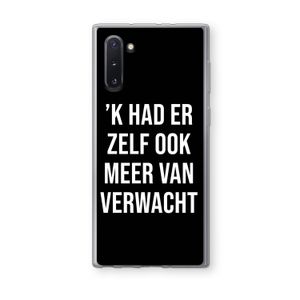 Meer verwacht - Zwart: Samsung Galaxy Note 10 Transparant Hoesje