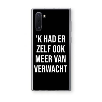 Meer verwacht - Zwart: Samsung Galaxy Note 10 Transparant Hoesje