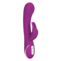 CalExotics - Siliconen Thumping Rabbit Vibrator Waterproof - thumbnail