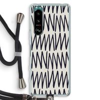 Marrakech Zigzag: Sony Xperia 5 III Transparant Hoesje met koord